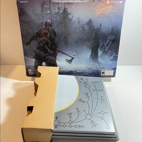 (BUNDLE) PlayStation 4 Pro God of War Limited Edition W/ 1 Game, & Accessories! - Picture 15 of 16